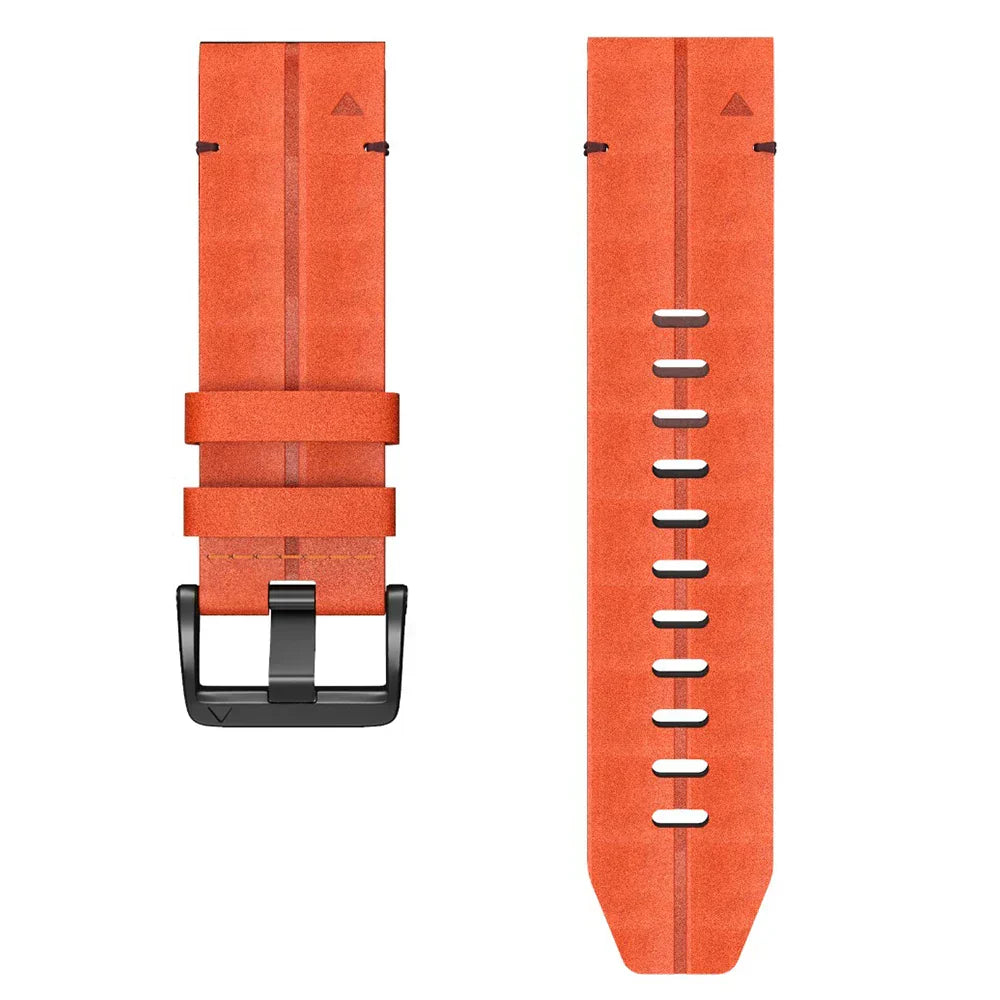 Quick-Fit armband | 22mm (äkta läder & titan) - 2 färger