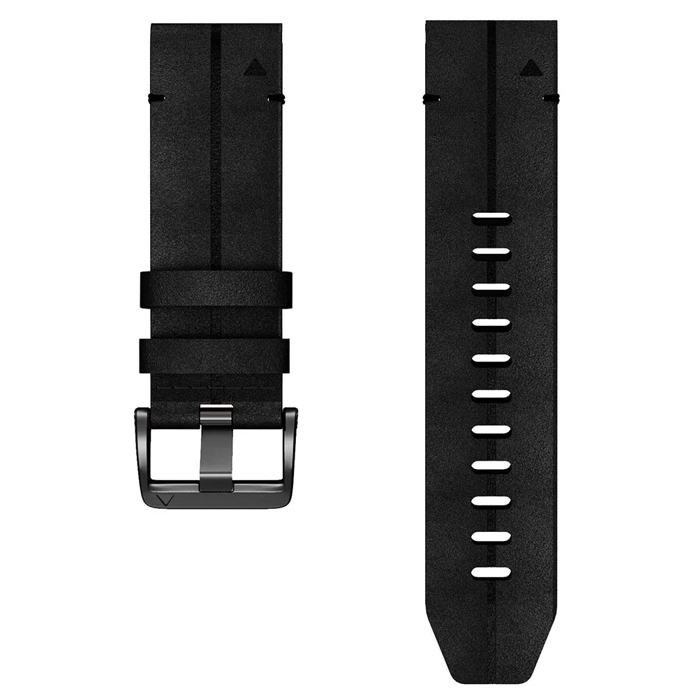 Quick-Fit armband | 26mm (äkta läder & titan) - 2 färger