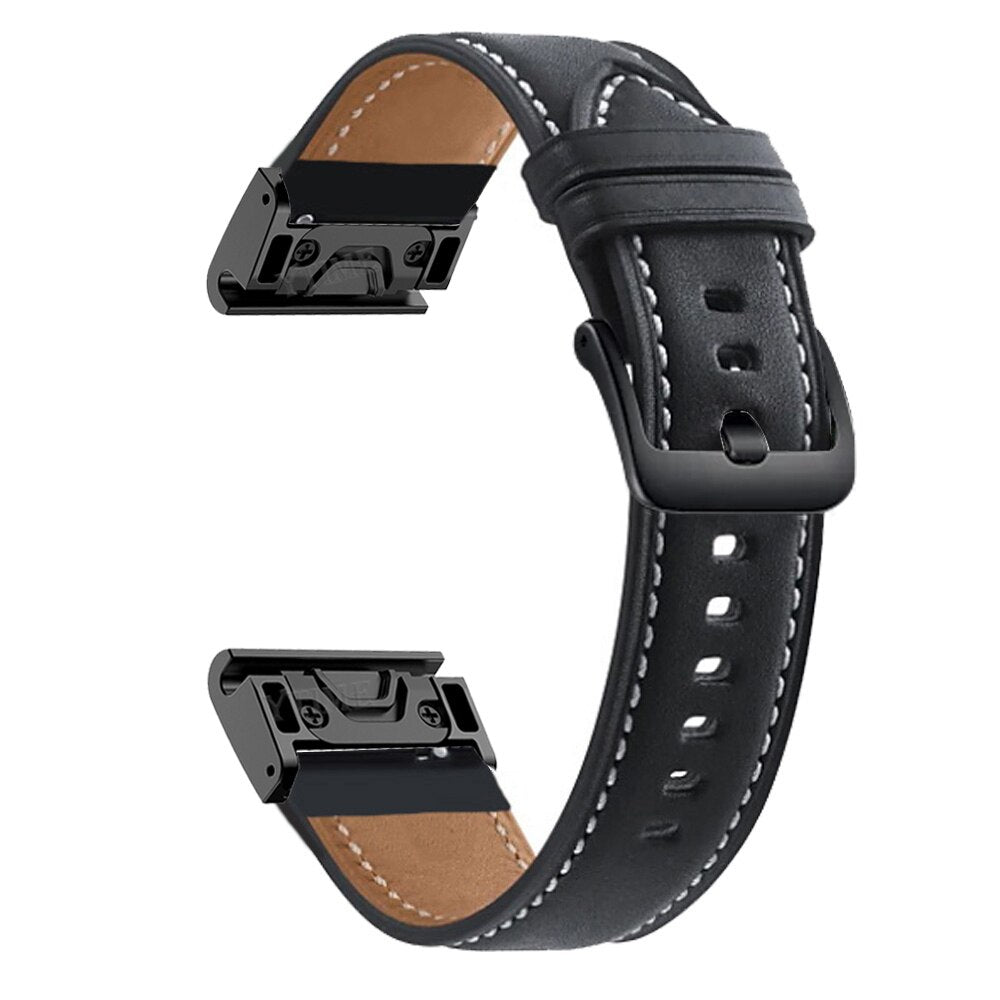 Quick-Fit armband | 22mm (äkta läder) - 3 färger