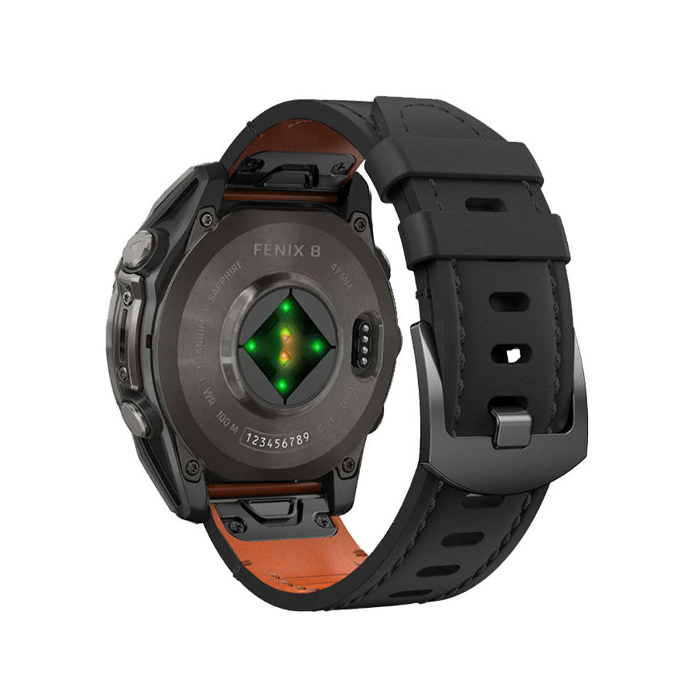 Quick-Fit armband | 22mm (läder från nötkreatur) - 2 färger